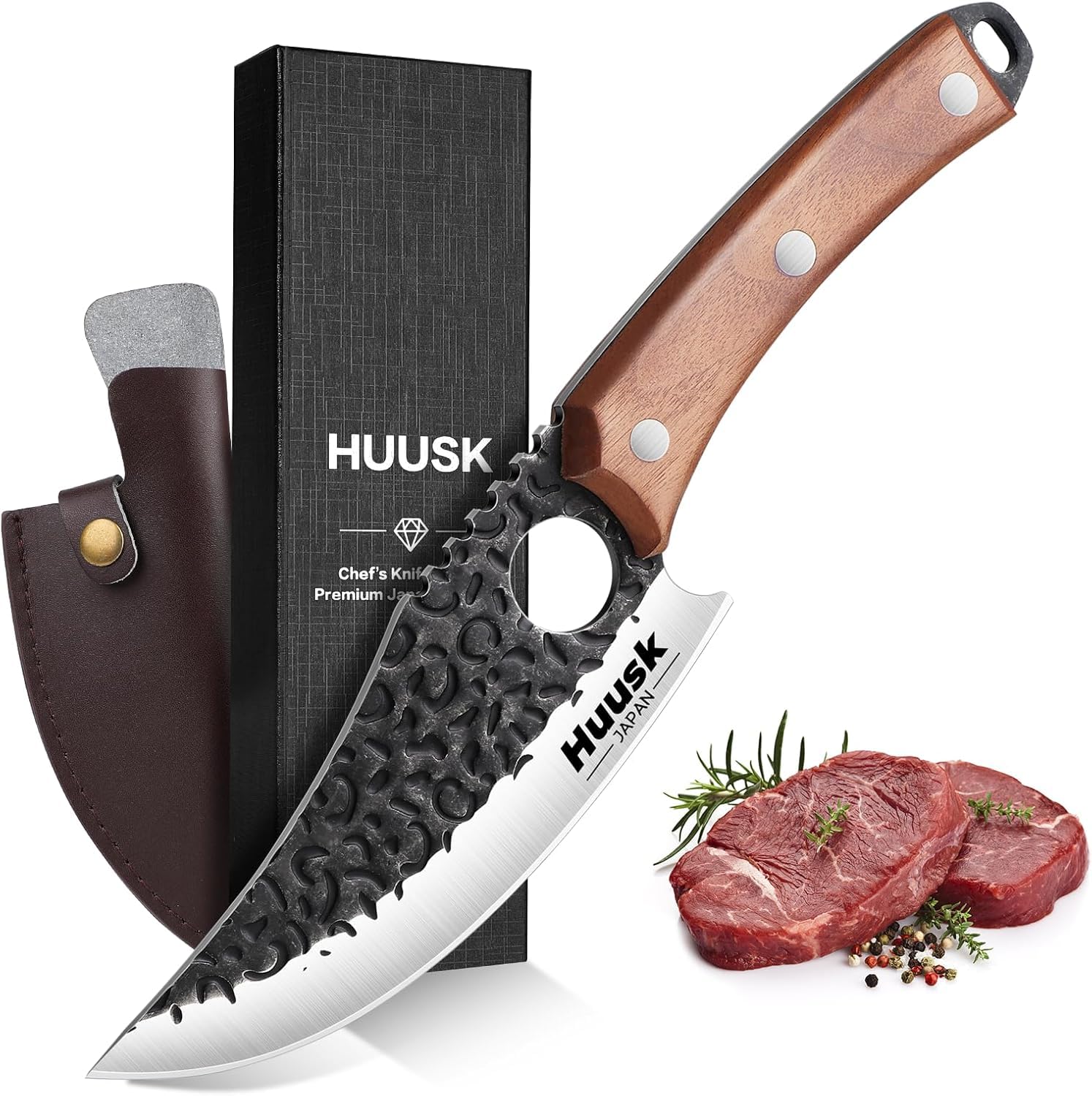 Huusk Cuchillo Vikingo: hoja forjada para cortes precisos y duraderos