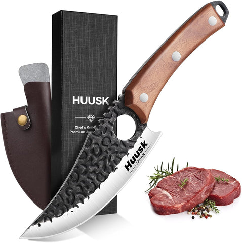 Huusk Cuchillo Vikingo: hoja forjada para cortes precisos y duraderos