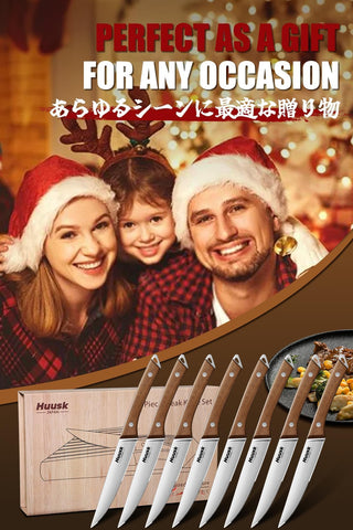 Huusk cuchillos, hojas 4-5 pulgadas, afilado para cortes precisos