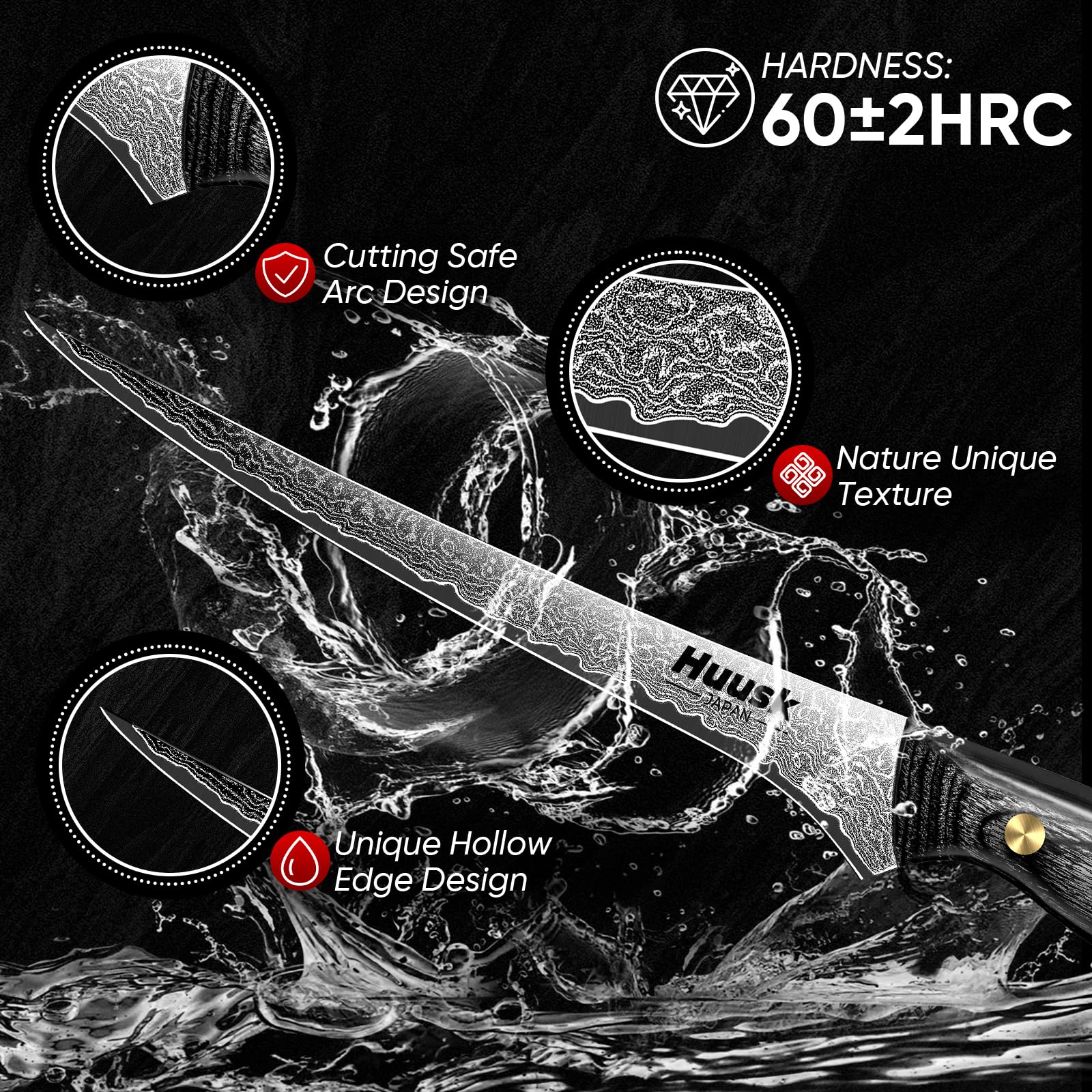 Huusk filetear pollo: control y deshuesado suave para piezas jugosas.