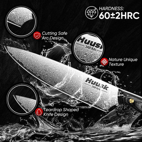 Cuchillo Huusk ideal para cortes de carnes y pescados con control.