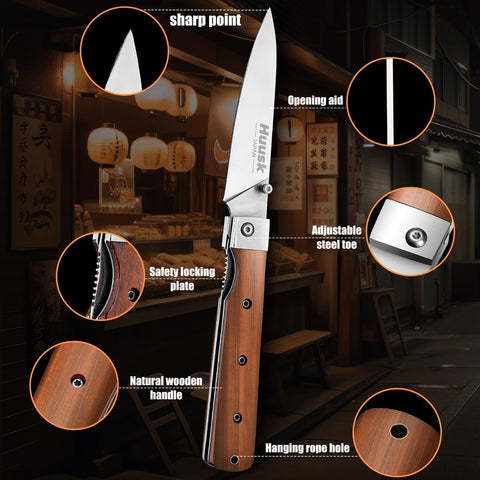 Diseño plegable y portátil de Huusk para cocina y camping