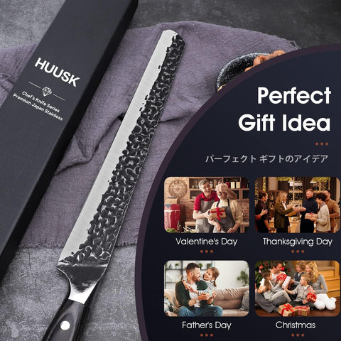Huusk Japón cuchillo filetear 11-5 pulgadas presentación premium con garantía
