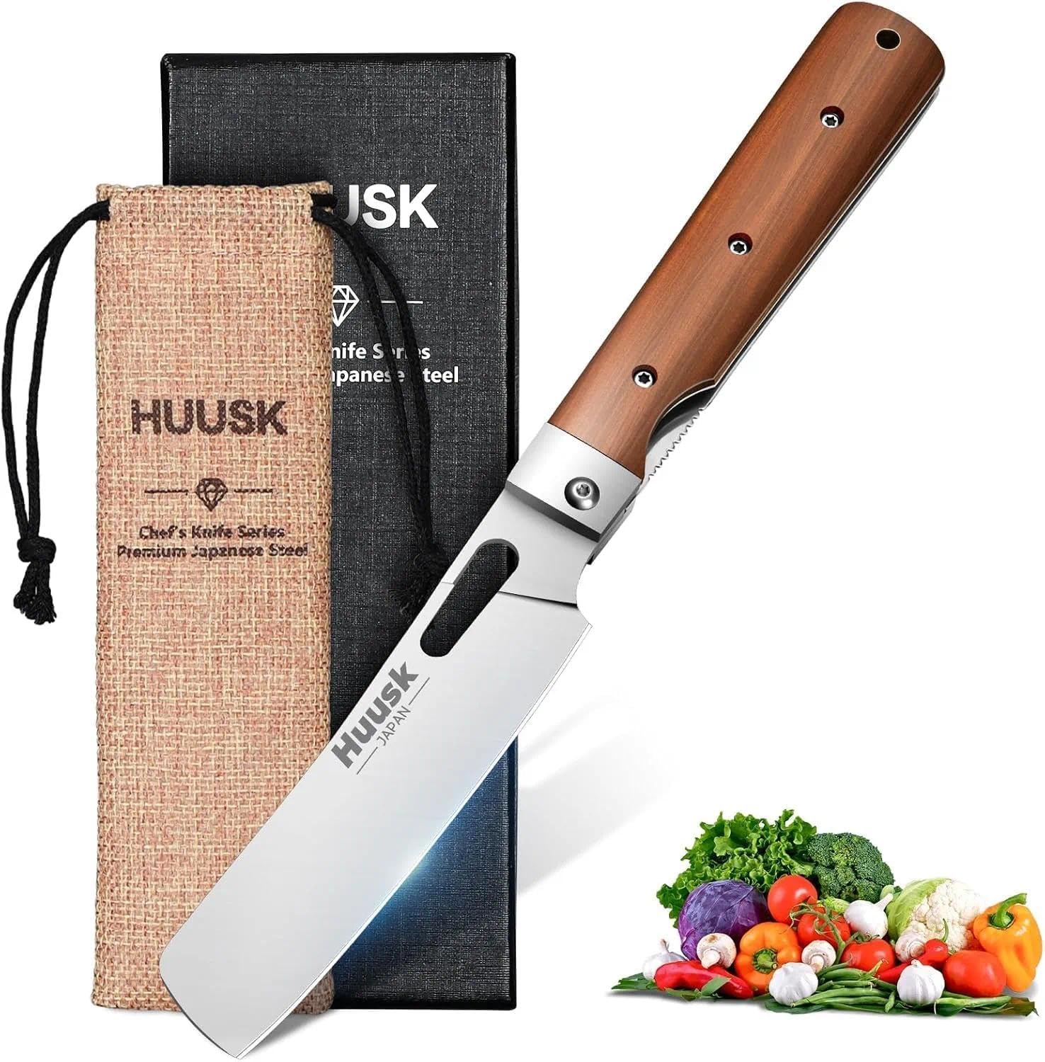Huusk Nakiri: hoja 440C afilada para cortes precisos en casa.