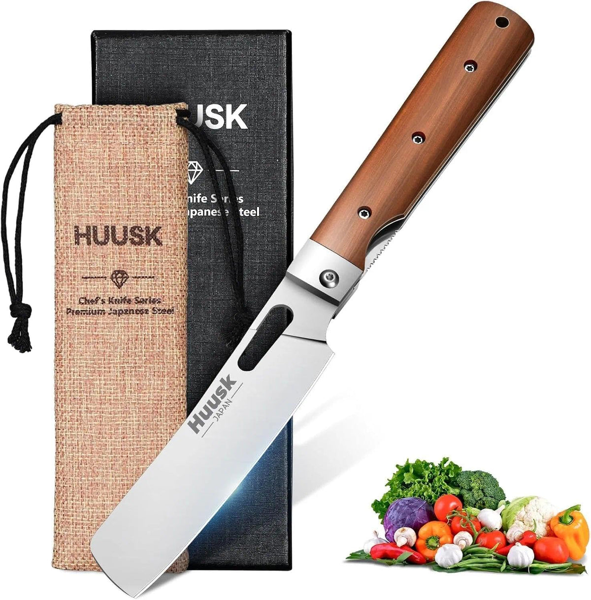 Huusk Nakiri: hoja 440C afilada para cortes precisos en casa.
