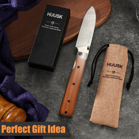 Huusk proceso artesanal de 138 pasos, cuchillo de colección