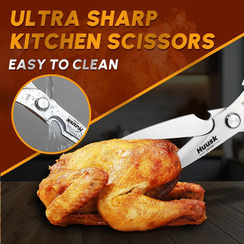 Tijeras Huusk para cocina con afilado preciso para resultados profesionales.