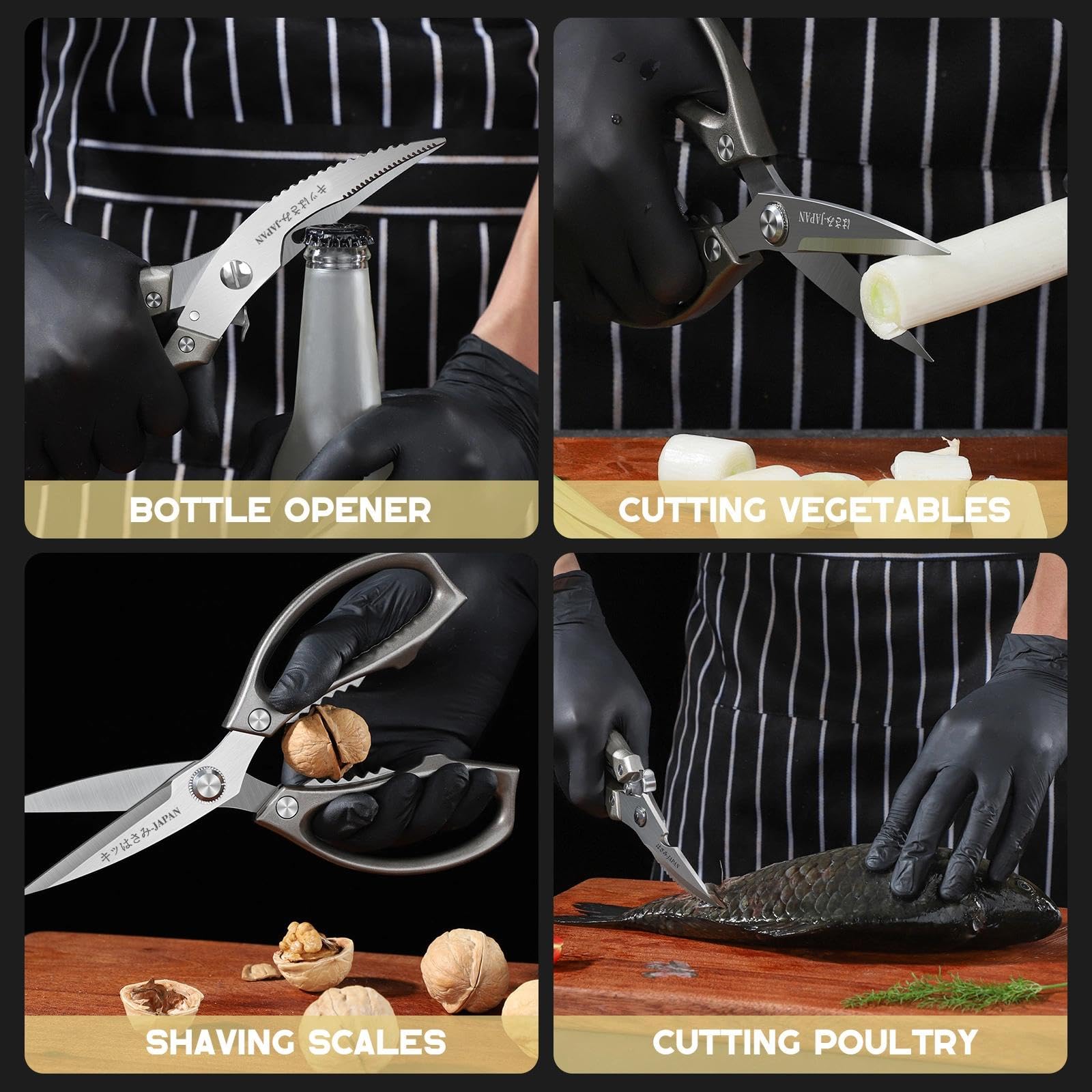 Tijeras Huusk presentan regalo elegante, ideal para cocinero profesional o aficionado.