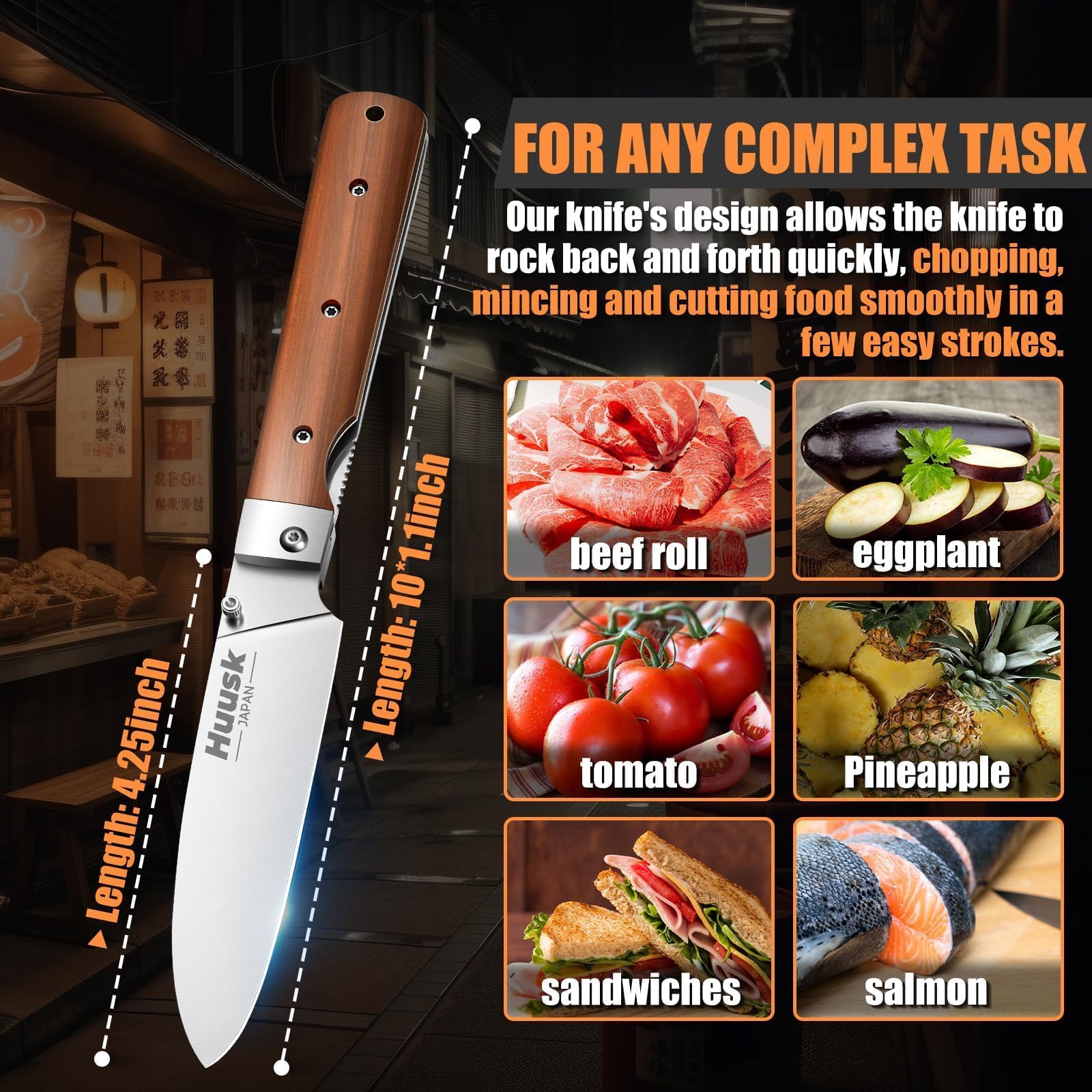 Huusk uso versátil para cocina y exterior, perfecto para camping