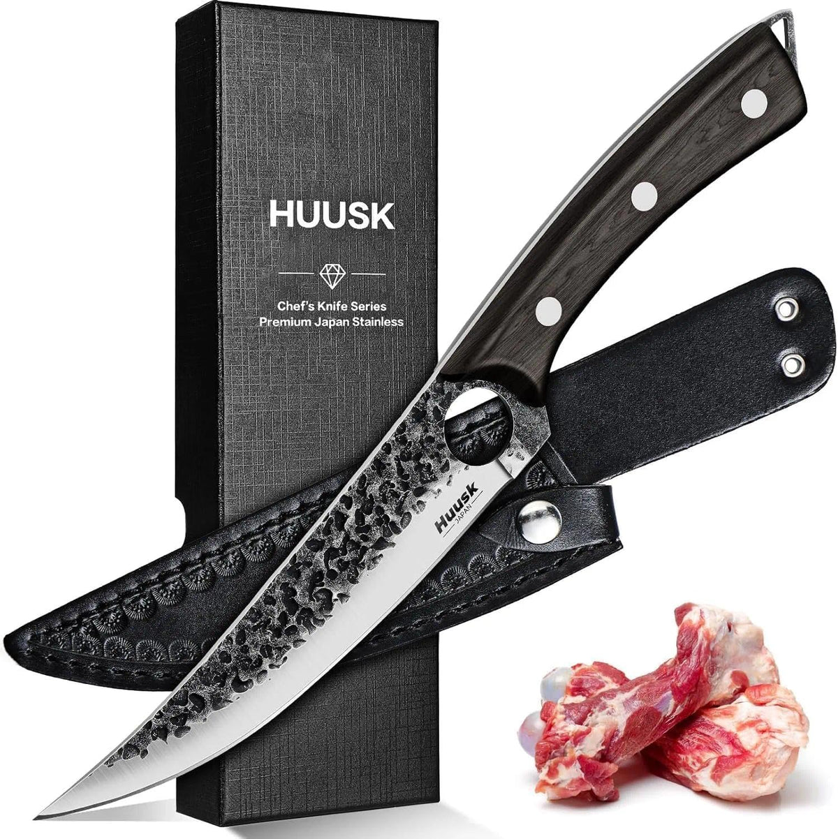 Huusk Viking cuchillo deshuesar 6 pulgadas para cortes precisos alrededor de huesos