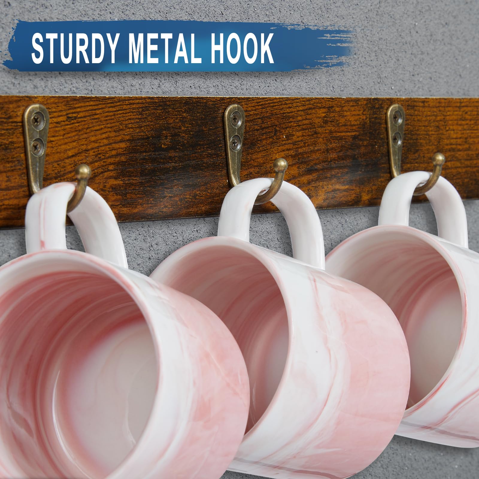Huxitocan estante dos niveles para tazas, organización elegante.