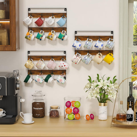 Huxitocan ganchos 4-45 pulgadas para evitar choques entre tazas.