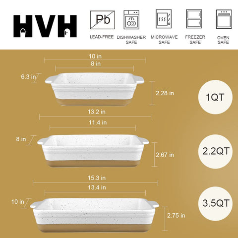 HVH cazuela grande de ceramica blanca, apta para guisos y conservar calor