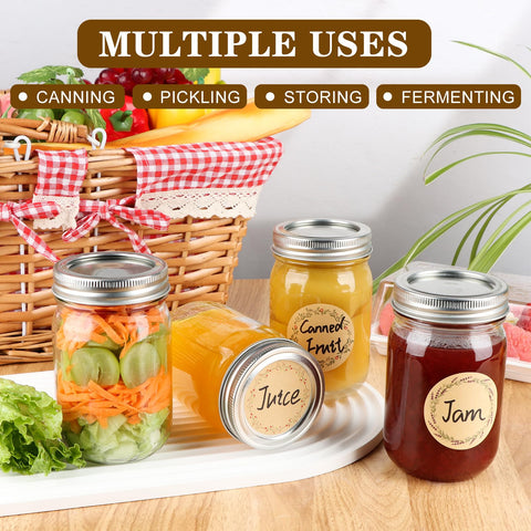 HWASHIN jarras mason 12oz aptas para lavavajillas, limpieza fácil