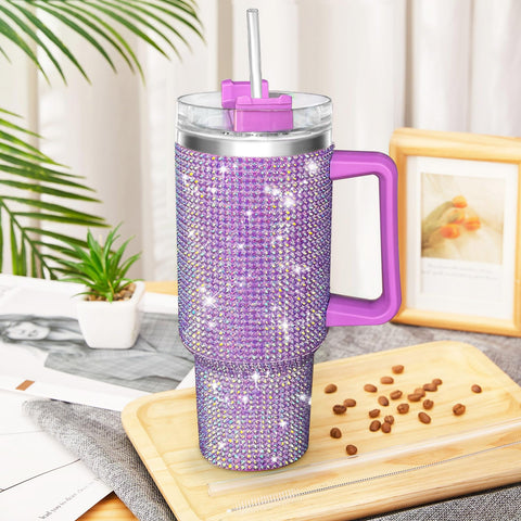 HWISDMIG tumbler acero inoxidable 40oz, resistente para uso diario y exterior.