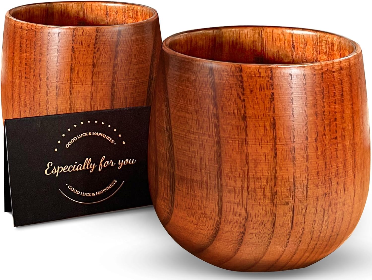 Vaso HWISDMIG de madera carbonizada para degustar whisky.