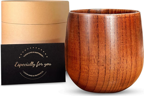 HWISDMIG vaso whisky madera carbonizada, frente visible, ideal para degustación elegante.