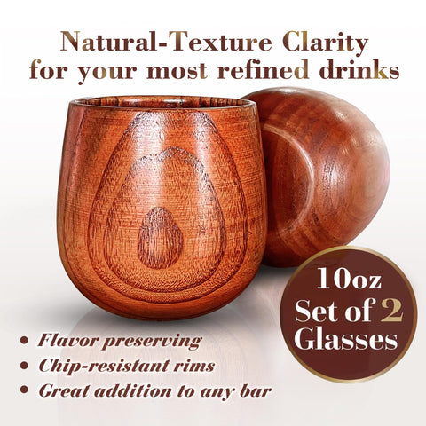 Vaso HWISDMIG de whisky con acabado en madera oscura, regalo elegante.