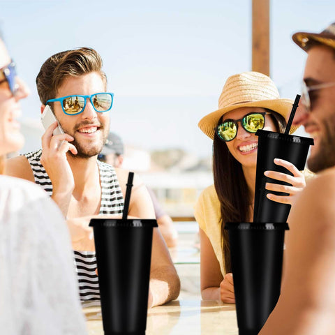 Copa Hxezoc para bebidas frías, fácil de limpiar y reutilizable.