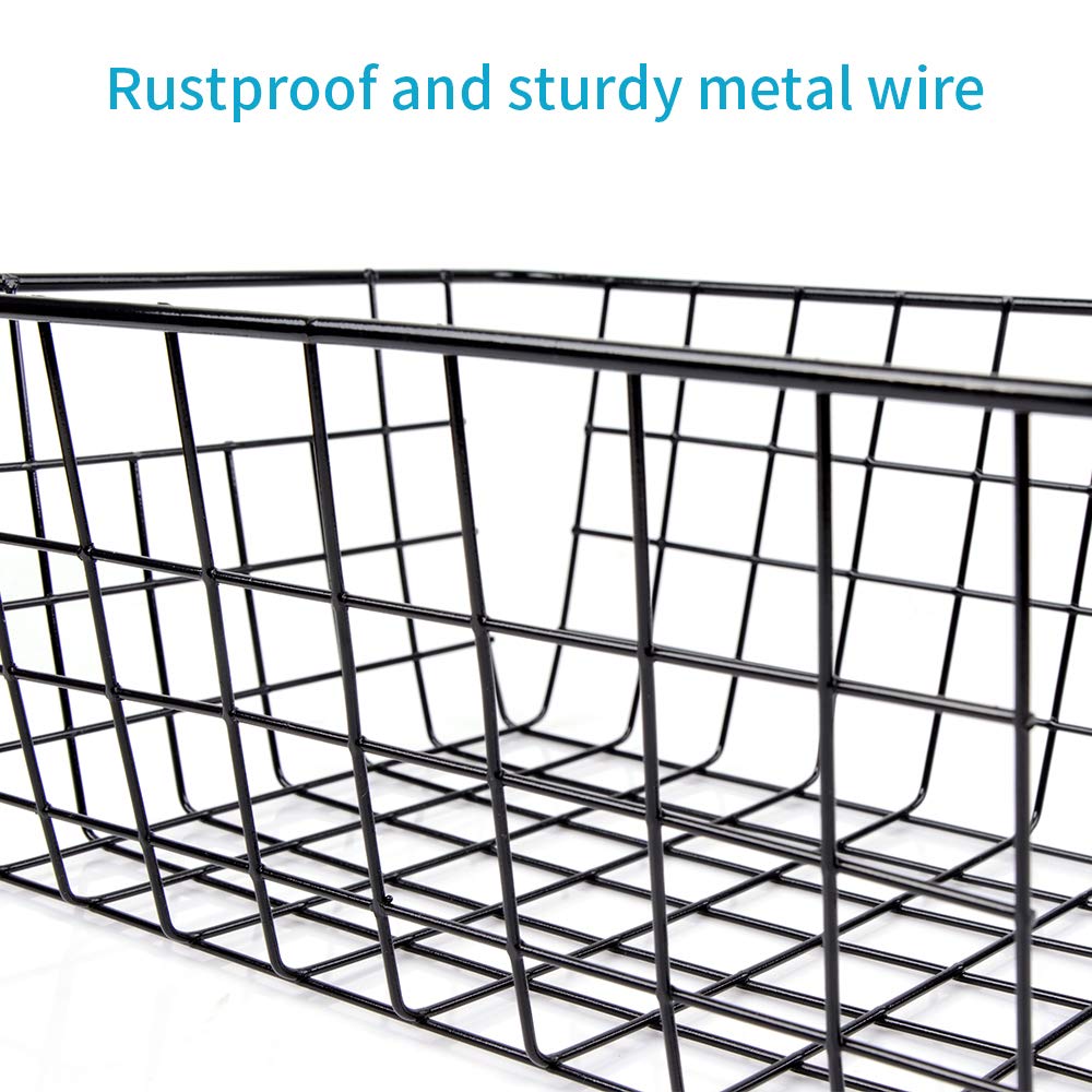 HXSEMAYIG cesta-metal-orden-hogar, optimiza espacios en casa u oficina.