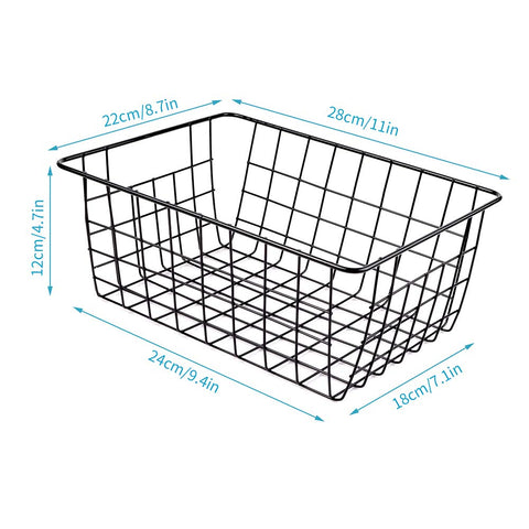 HXSEMAYIG cesta-metal uso cocina, ayuda a organizar especias y snacks.