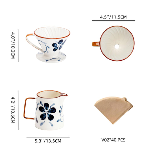 HYAXGM cono vertido cerámico para café de vertido suave.