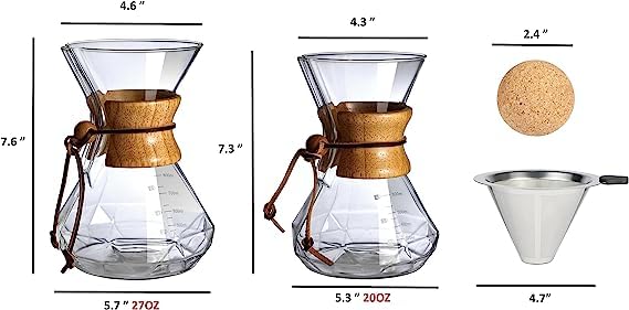 HYAXGM vaso de vidrio borosilicato resiste altas temperaturas y cambios.