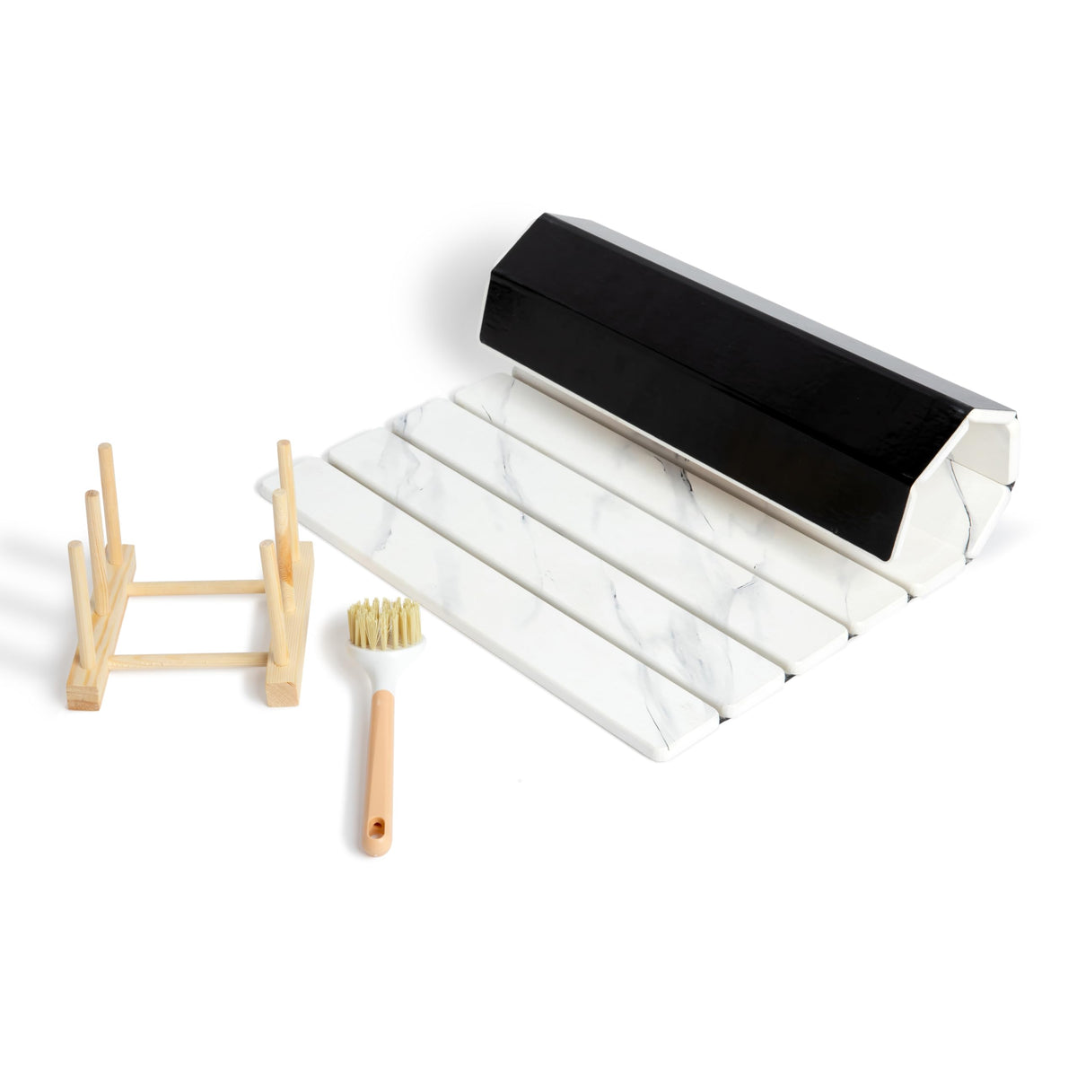 Hycrest HavenMat: tapete de piedra para secar platos, absorbente y eficiente.