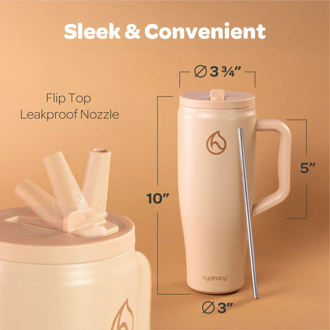 Hydracy Soulmate 40oz asa ergonomica para llevarlo con comodidad