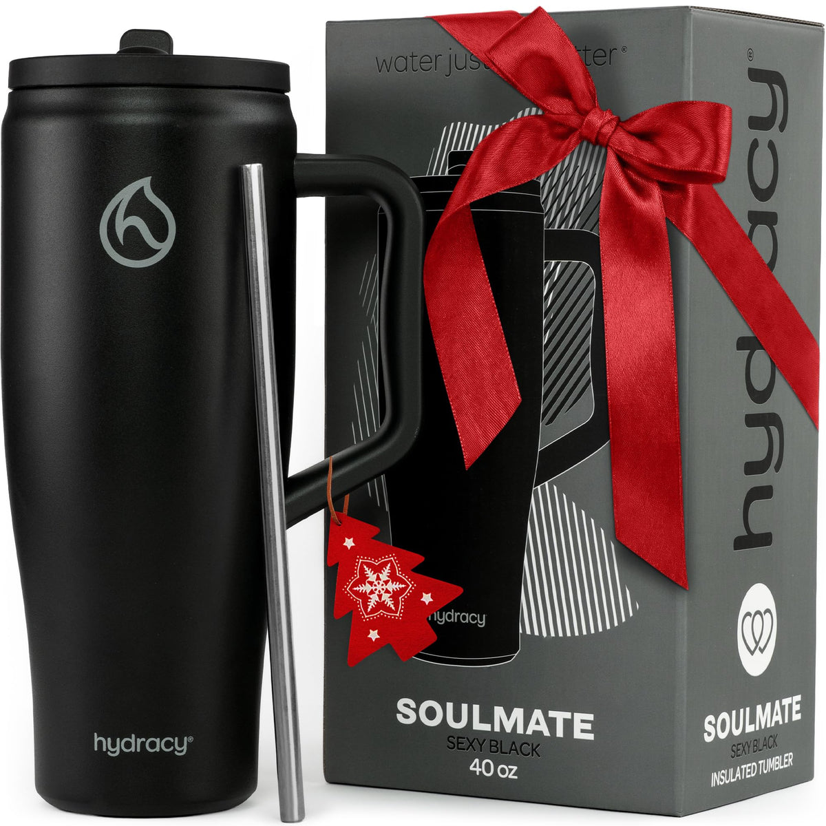 Hydracy Soulmate con tapa rotativa sin derrames, ideal para viajes y entrenamientos.