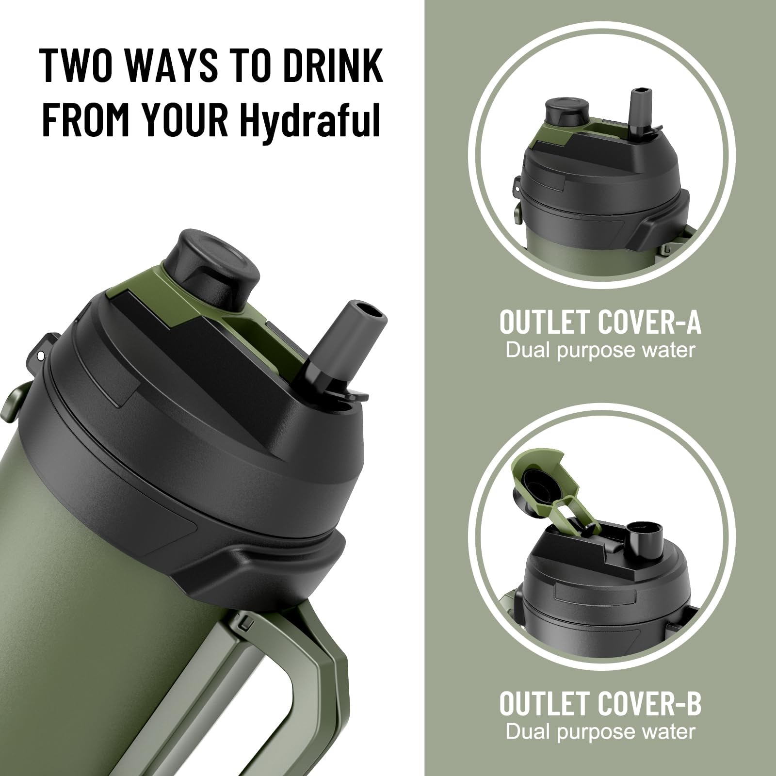 Hydraful galón con boquilla integrada para sorber fácil