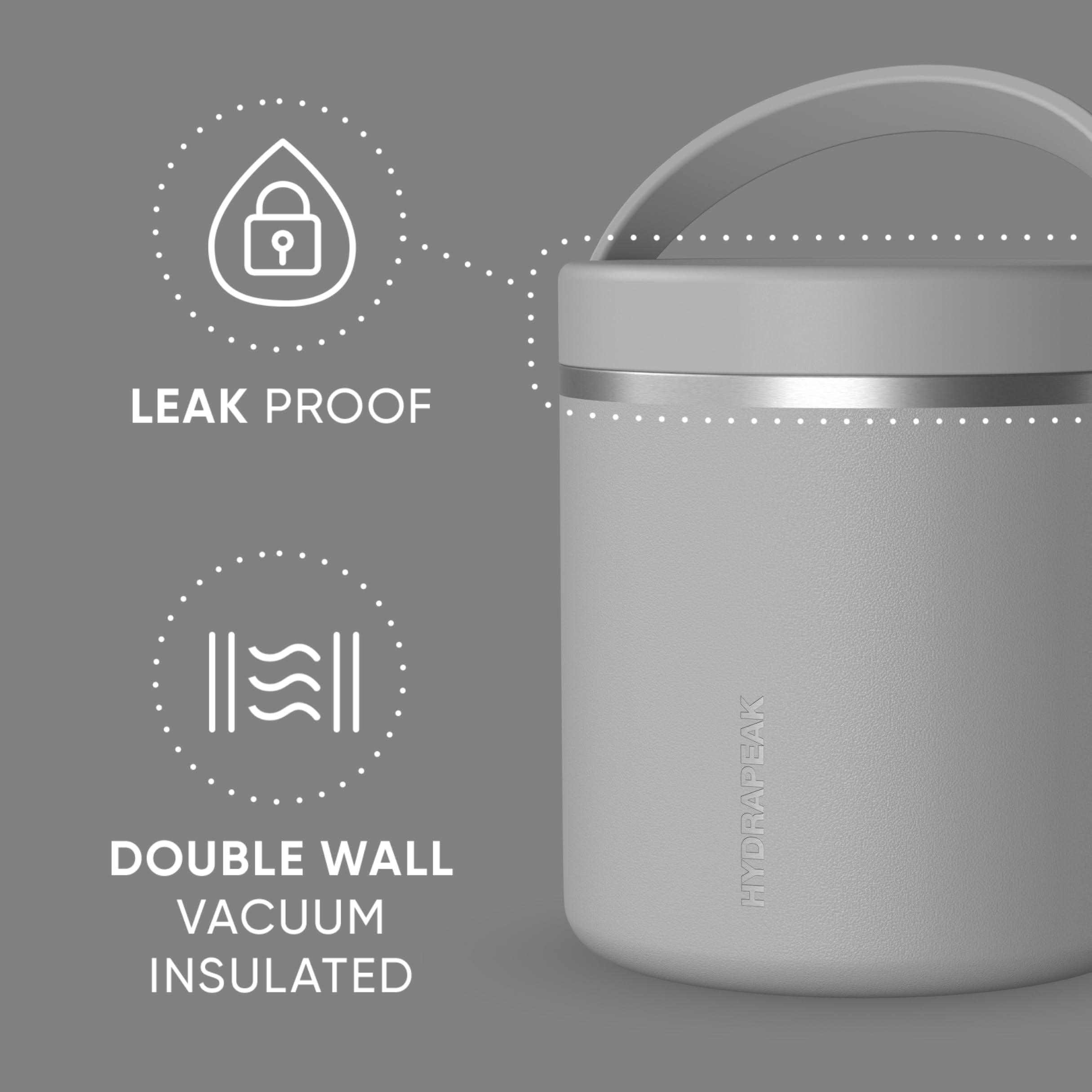 Hydrapeak 25oz interior acero inoxidable, ideal para conservar temperatura