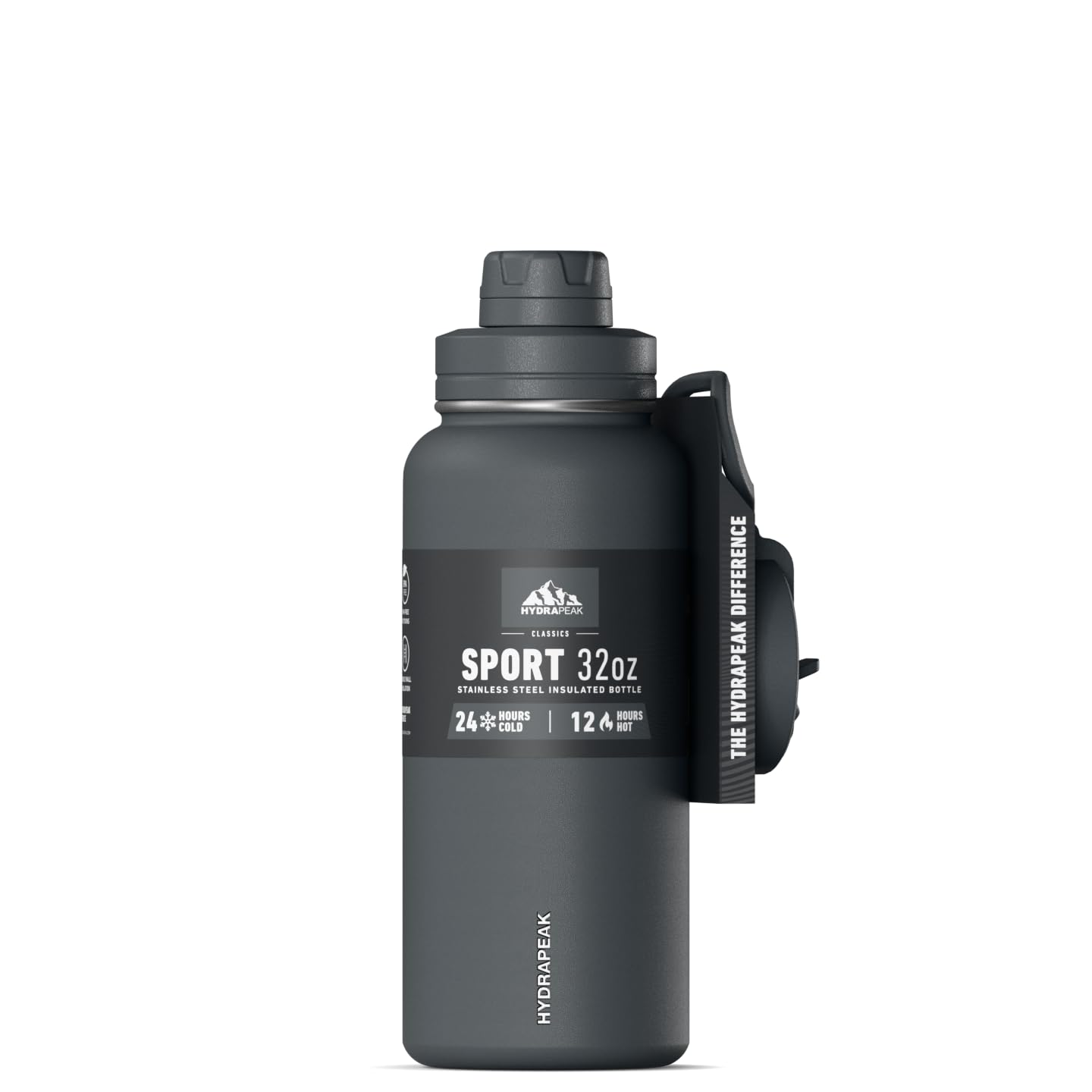 Hydrapeak 32oz botella aislada con tapa de pajita para entrenamiento y frío duradero