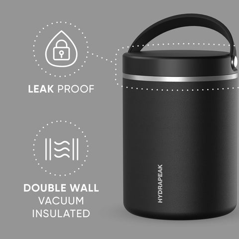 Hydrapeak interior-acero-inoxidable 18-8 ofrece durabilidad y seguridad en alimentos.