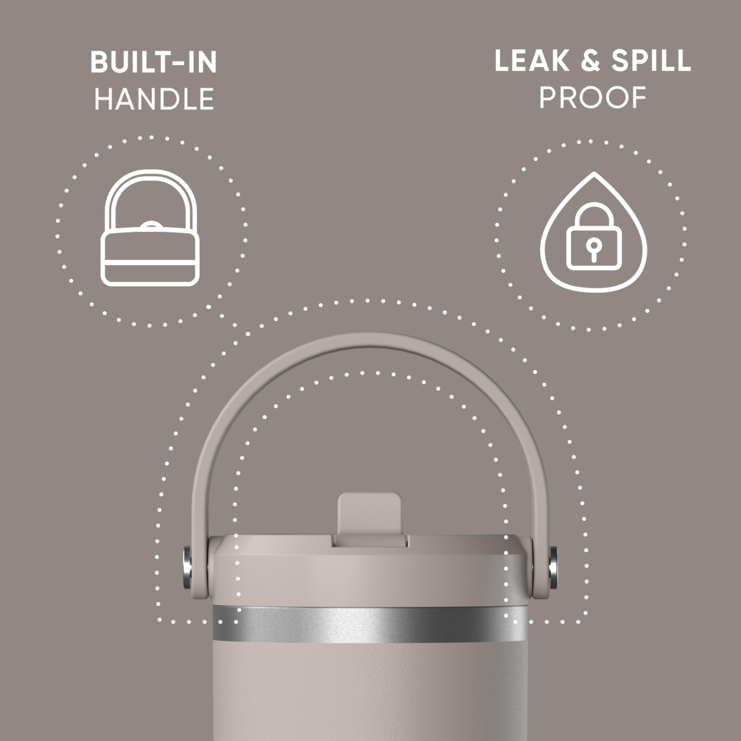 Hydrapeak Nomad 32oz, diseño minimalista, fácil de manejar en la oficina.
