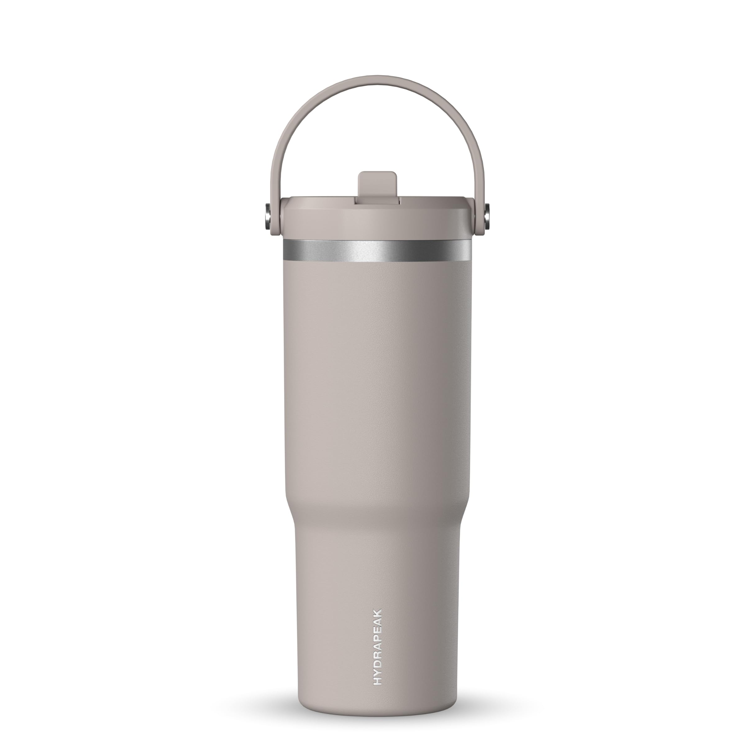 Hydrapeak Nomad 32oz con tapa y pajilla, ideal para evitar derrames en movimientos.