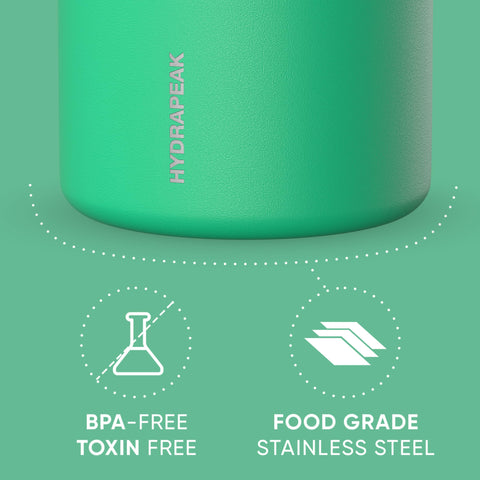 Hydrapeak tapa mango plegable 25oz Jade, transporte cómodo y seguro