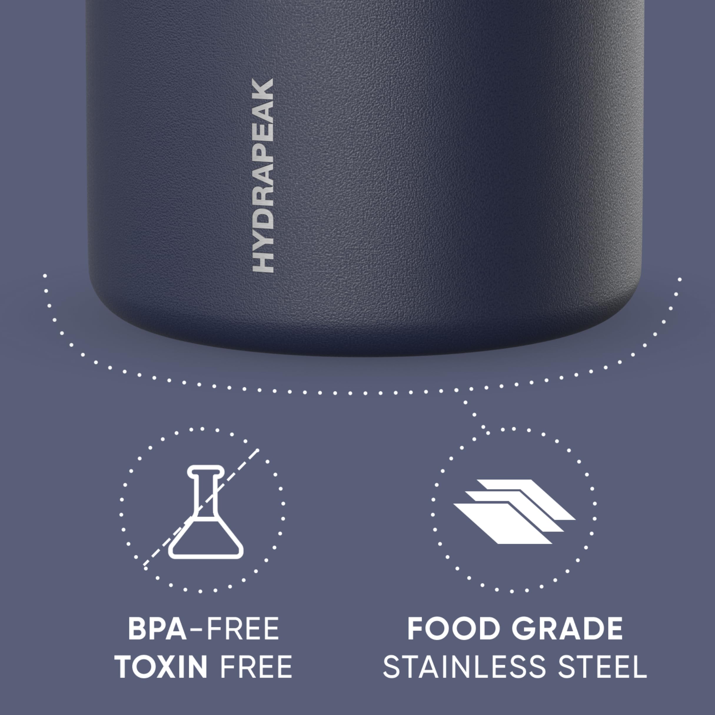 Hydrapeak boca ancha facilita comer y limpiar el interior.
