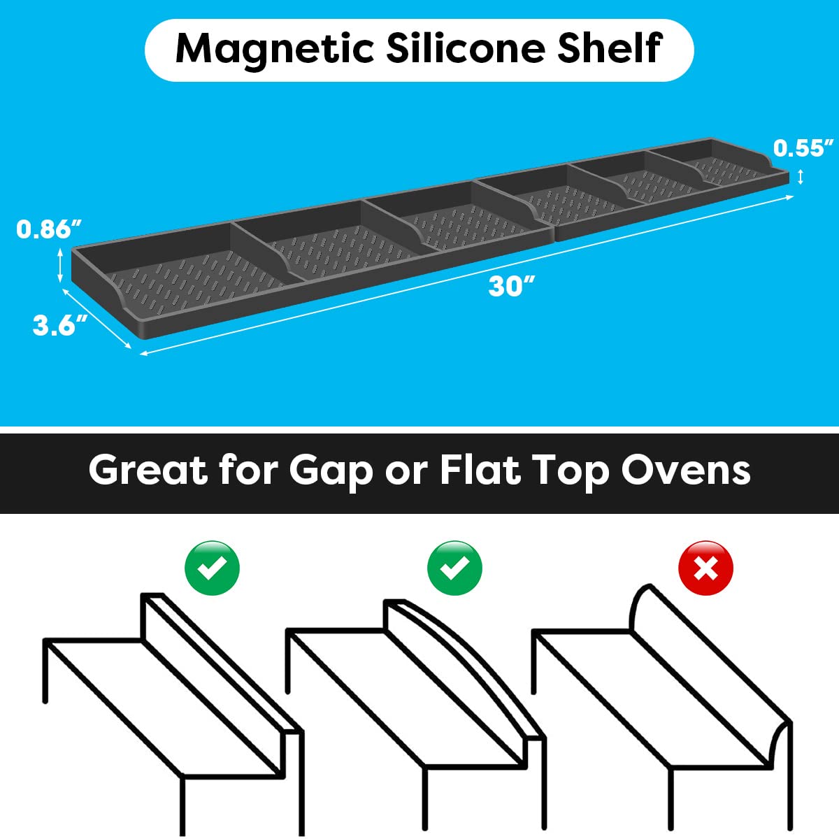 Hydream organizador magnético para cocina mantiene condimentos a mano.