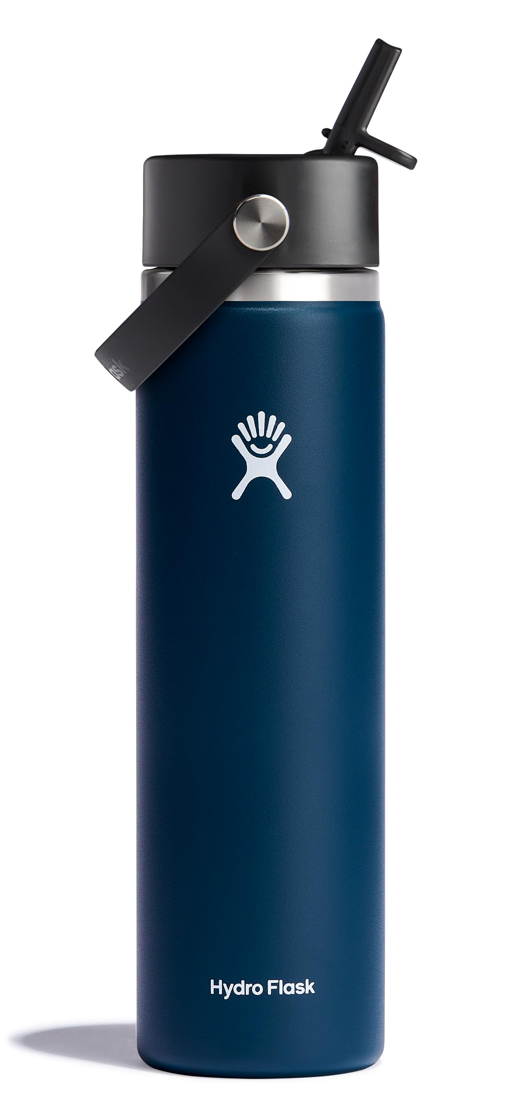 Botella Hydro Flask 24 oz con boca ancha para llenado y limpieza fáciles.