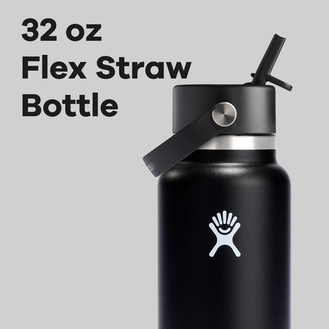 Hydro Flask 32 oz con aislamiento de doble pared para bebidas frías.