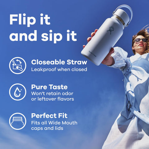 Hydro Flask 32 oz apto lavavajillas para limpieza rápida.