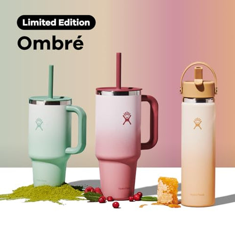Hydro Flask 32oz sorbete flexible: sorbo cómodo en cualquier ángulo.