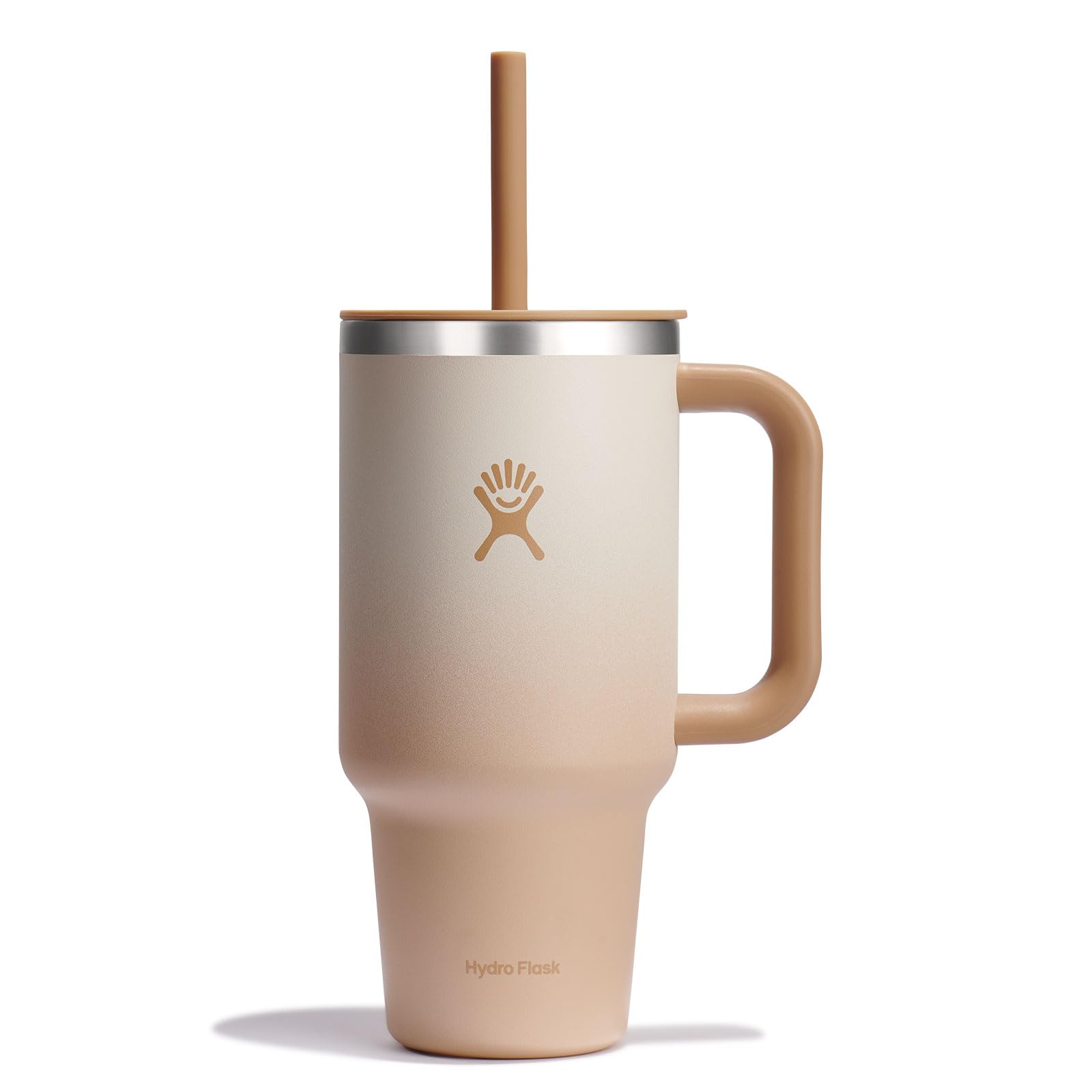 Hydro Flask 32oz vaso de viaje con asa: agarre cómodo para transporte diario.