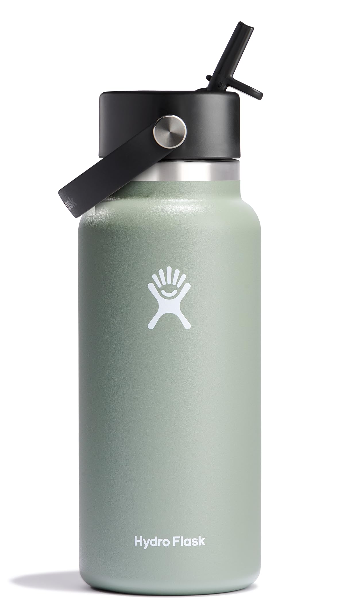Hydro Flask 32 oz Agave, vista frontal, ideal para beber con facilidad.