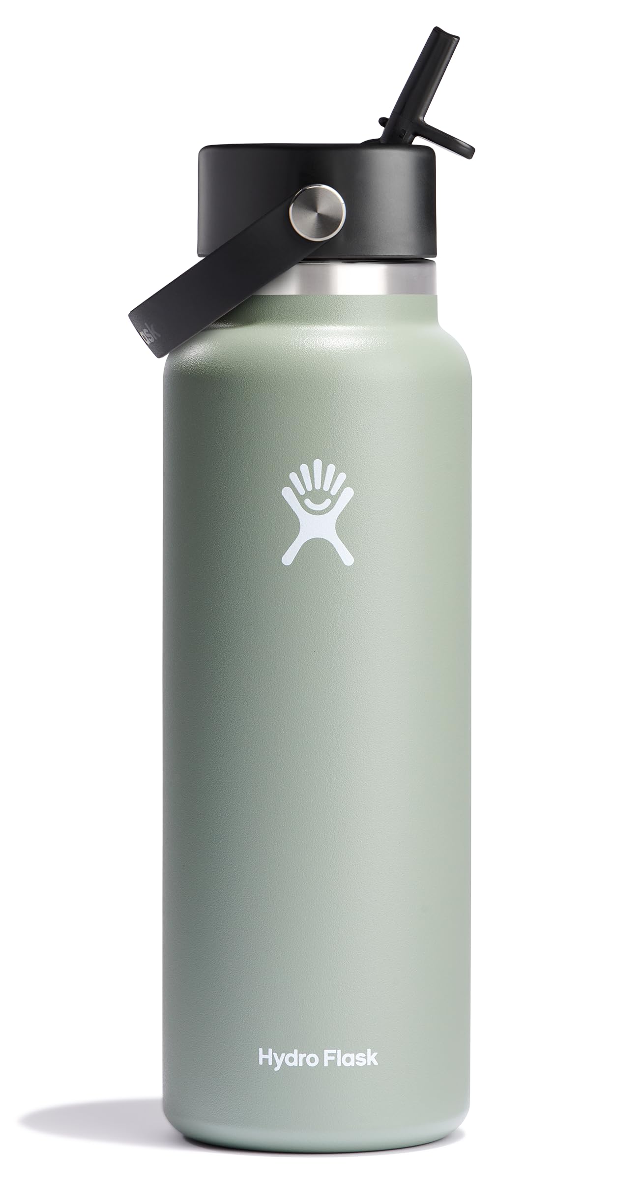 Hydro Flask 40 oz boca ancha con tapa pajilla flexible Agave para beber sin fugas