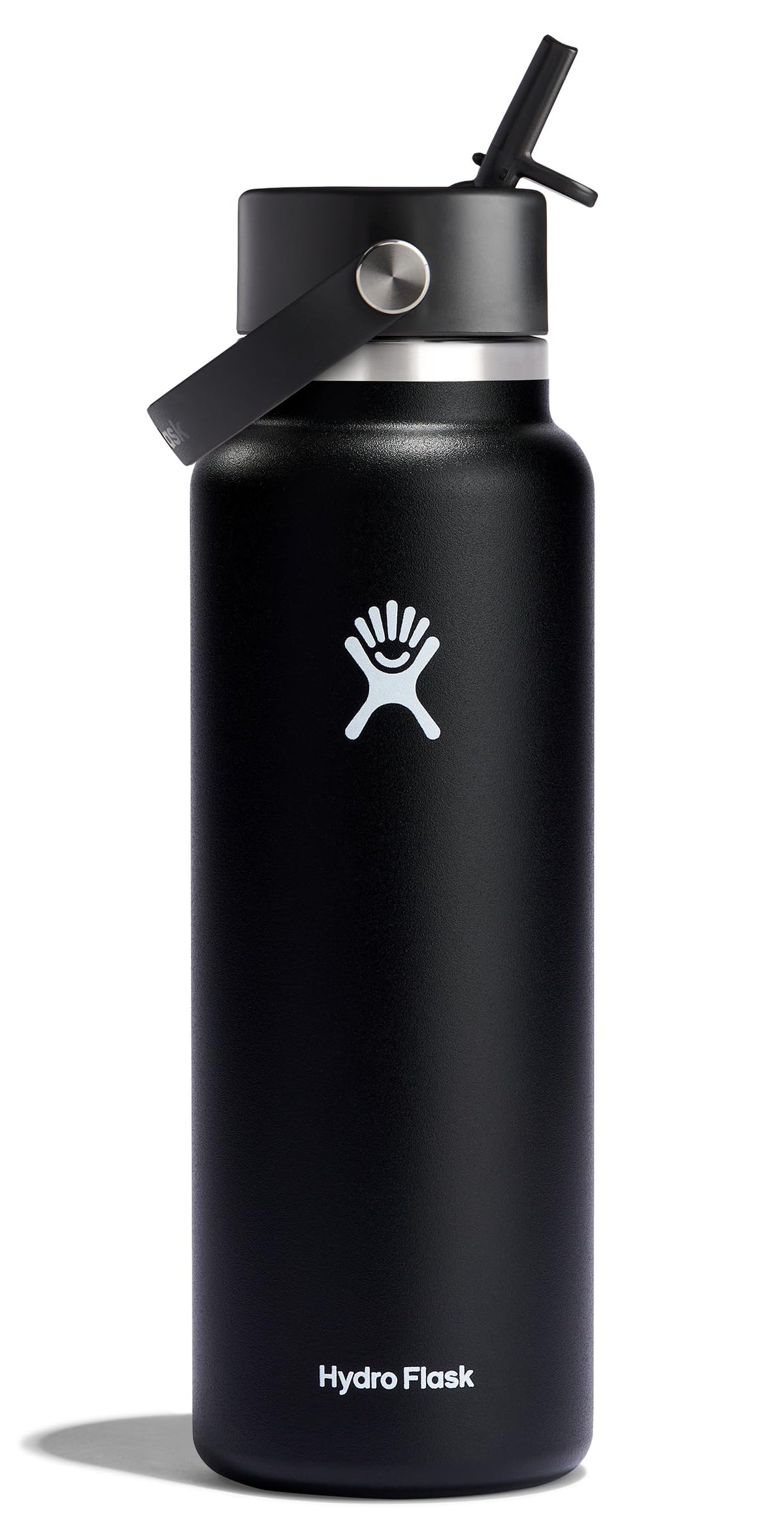Hydro Flask 40oz boca ancha con tapa pajilla flexible para hidratación rápida