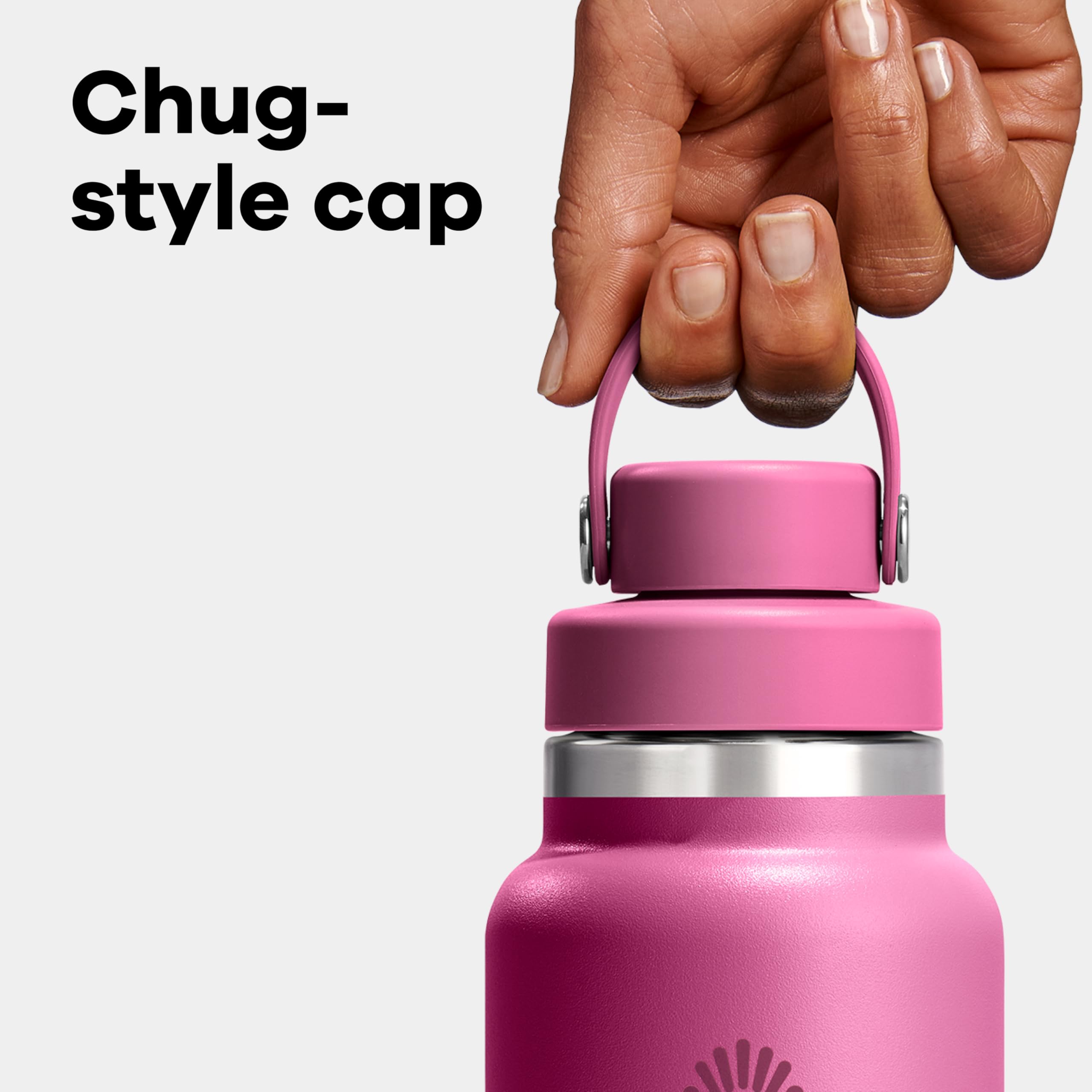Hydro Flask aislamiento TempShield manteniendo la bebida fría por más tiempo.