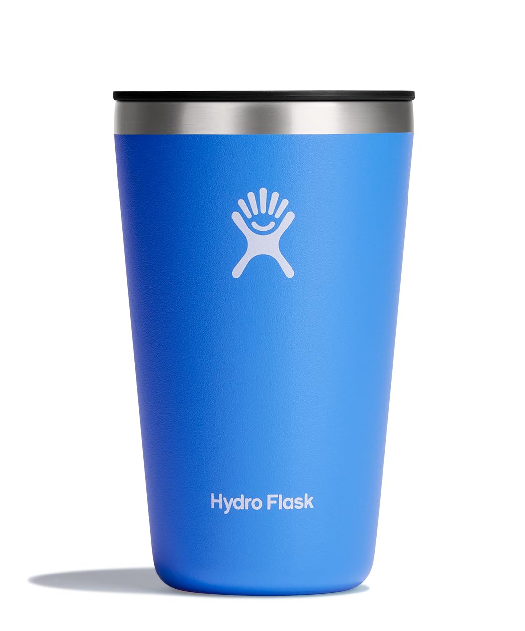 Hydro Flask All Around Tapa presión en color azul cascada, ideal para beber fría o caliente