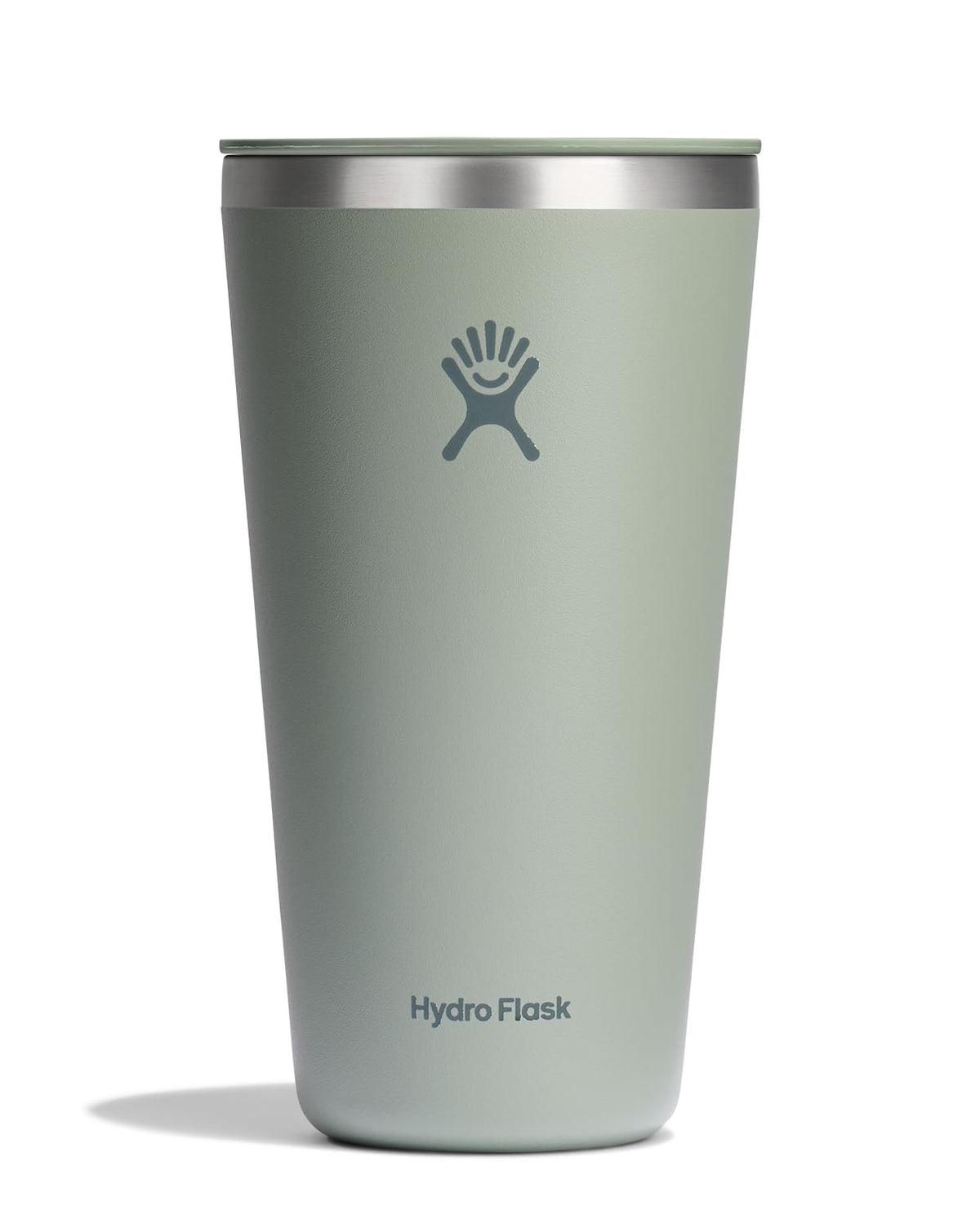 Hydro Flask vaso térmico Todo Uso Agave Verde frente, agarre cómodo para beber